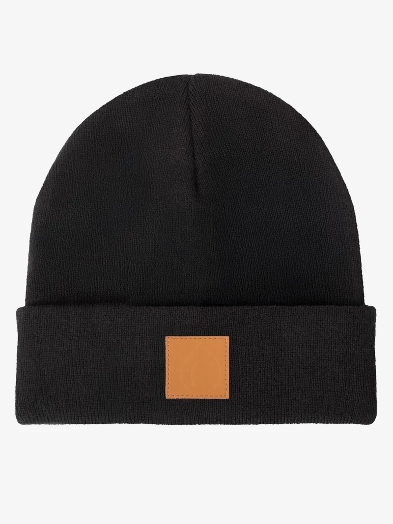 Beanie - Wintermütze Brauner Patch
