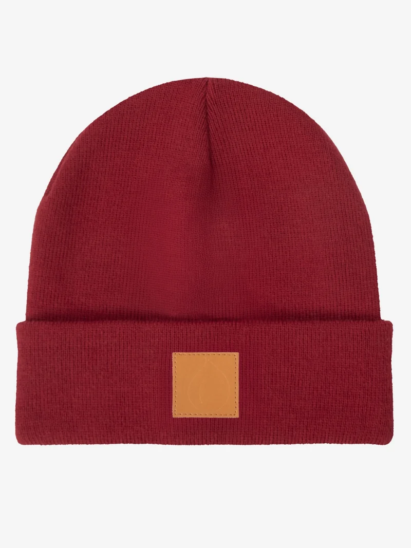 Beanie - Wintermütze Brauner Patch