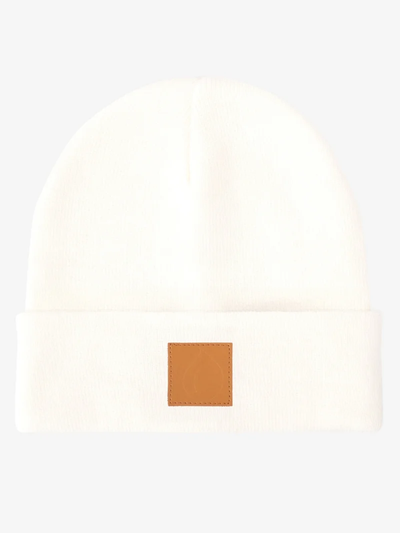 Beanie - Wintermütze Brauner Patch