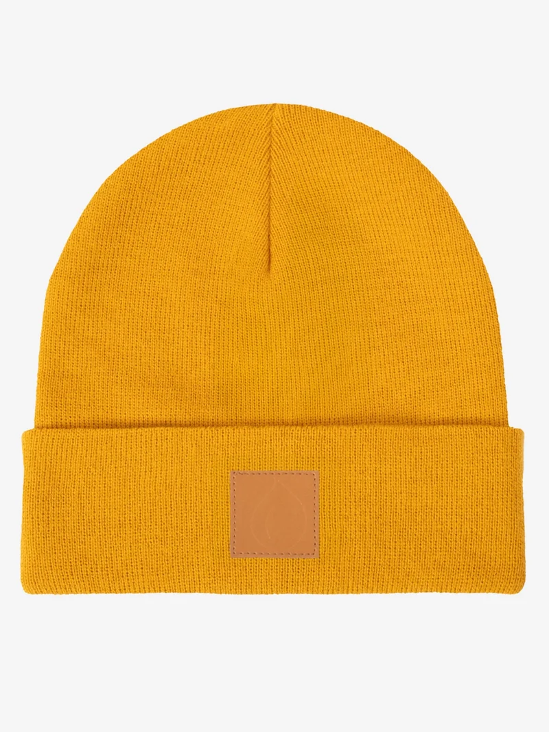 Beanie - Wintermütze Brauner Patch