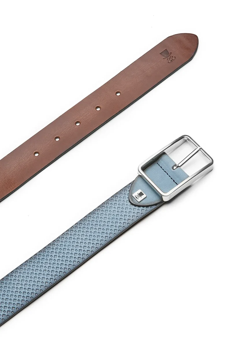 Wendegürtel Herren 3,5 cm – Rautenprägung
