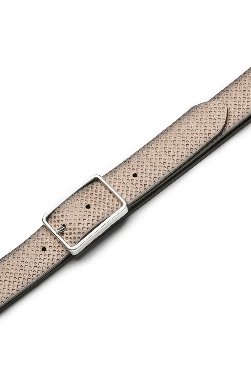 Wendegürtel Herren 3,5 cm – Rautenprägung
