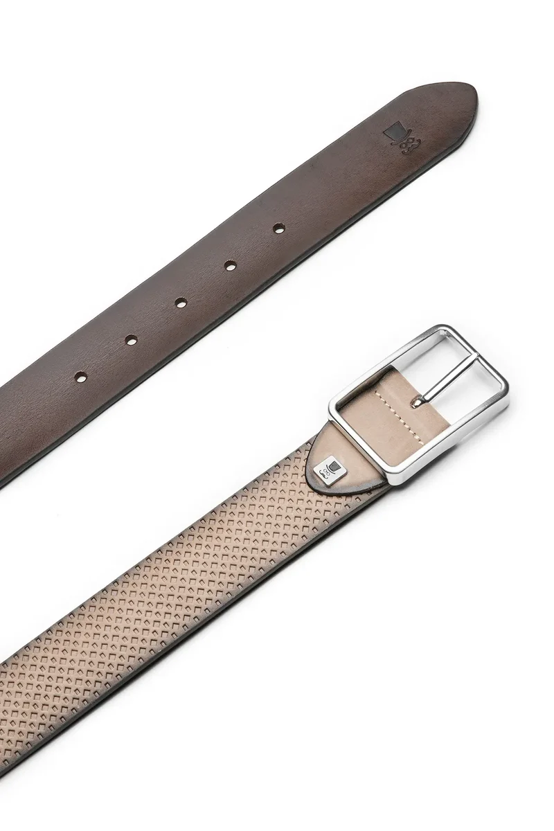 Wendegürtel Herren 3,5 cm – Rautenprägung
