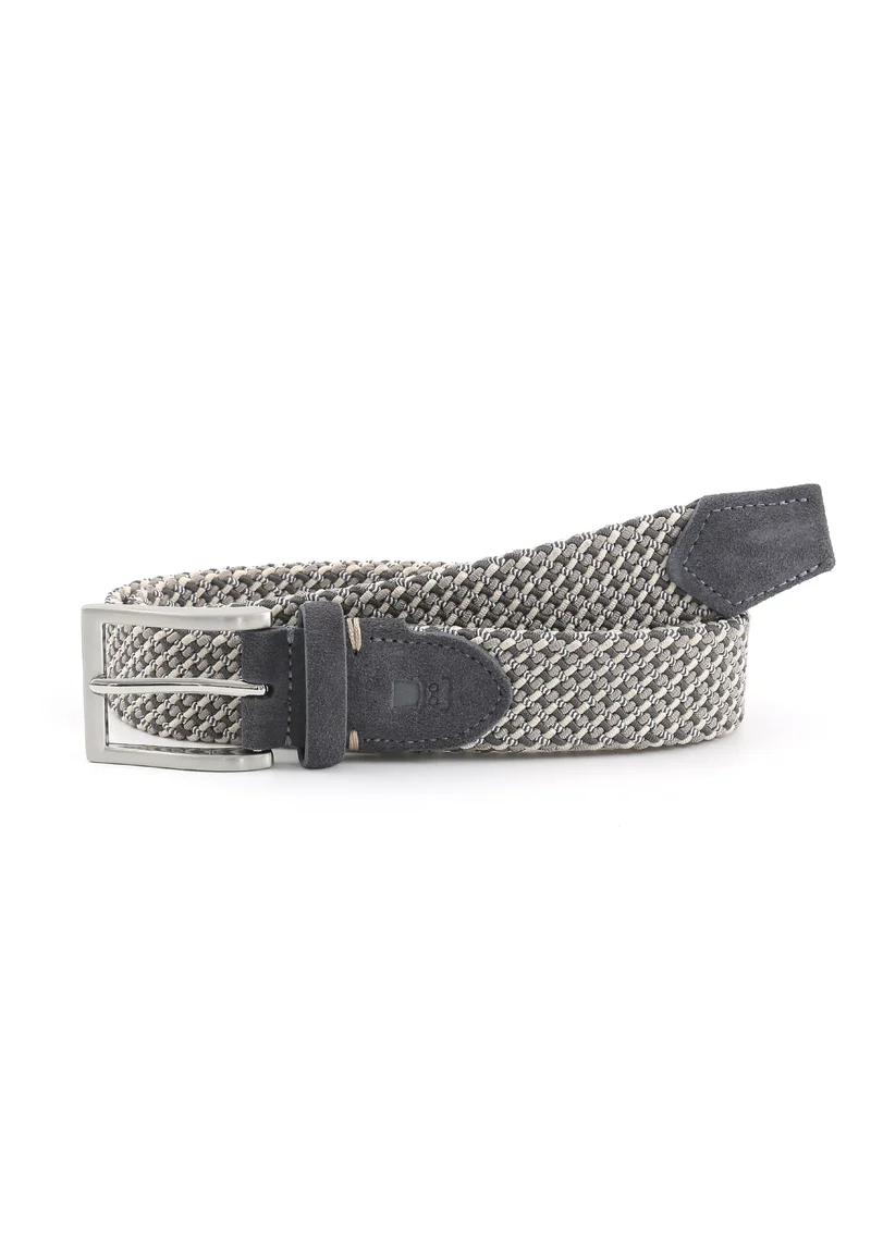 Flechtgürtel Herren elastisch - Meliert