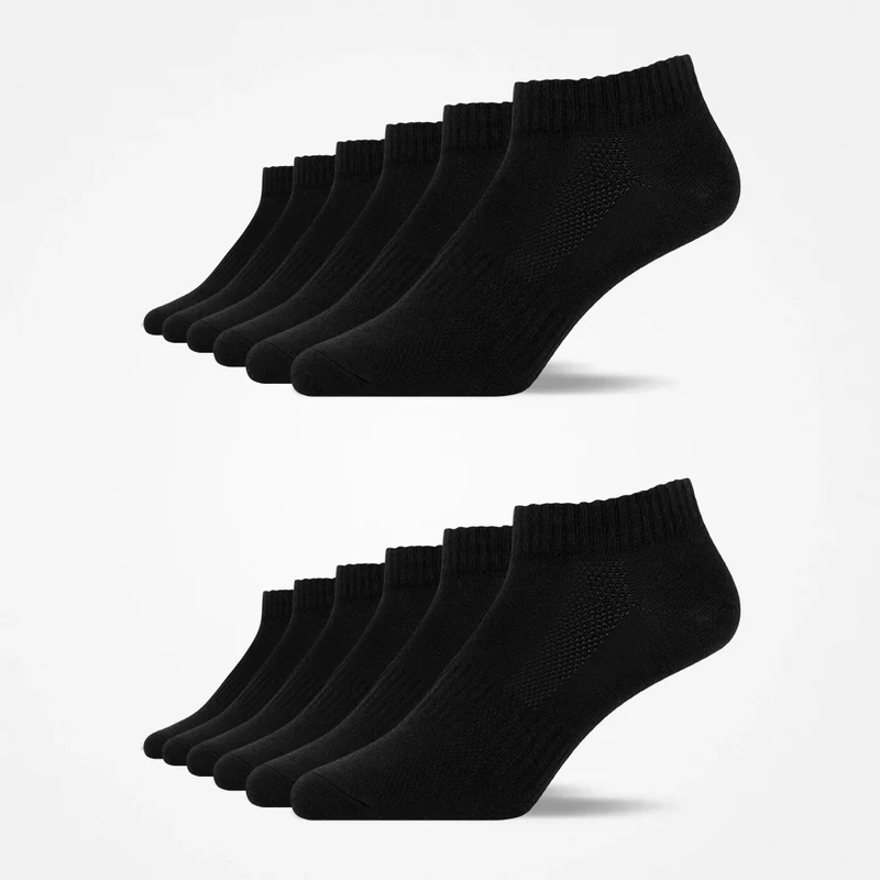 Quarter Socken | Schwarz