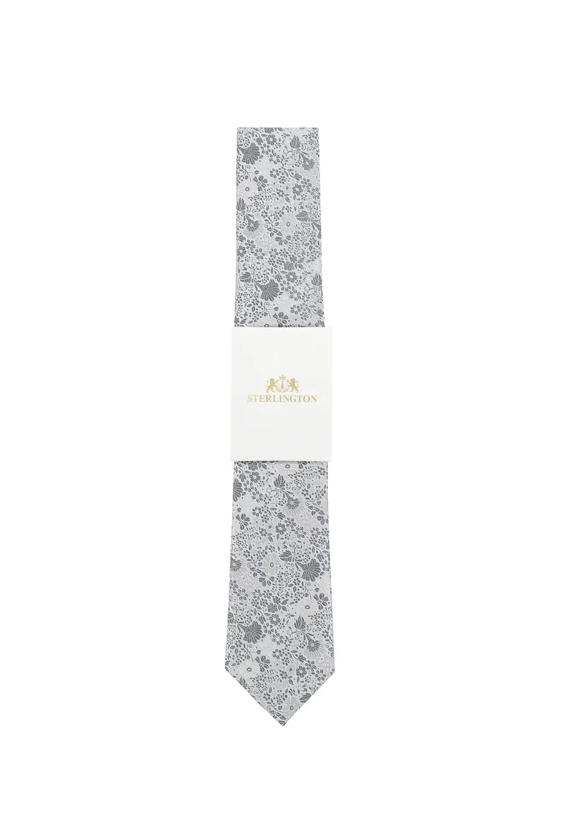 Hochzeitskrawatte Herren aus Seide – Floral
