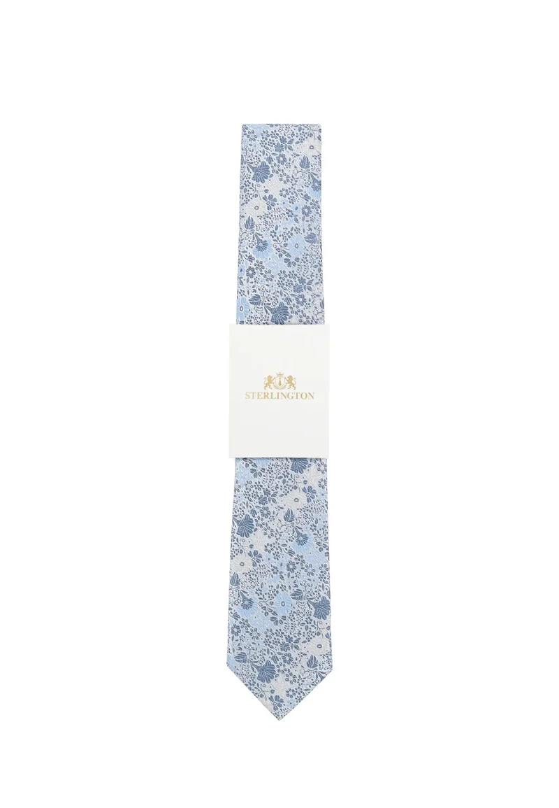Hochzeitskrawatte Herren aus Seide – Floral