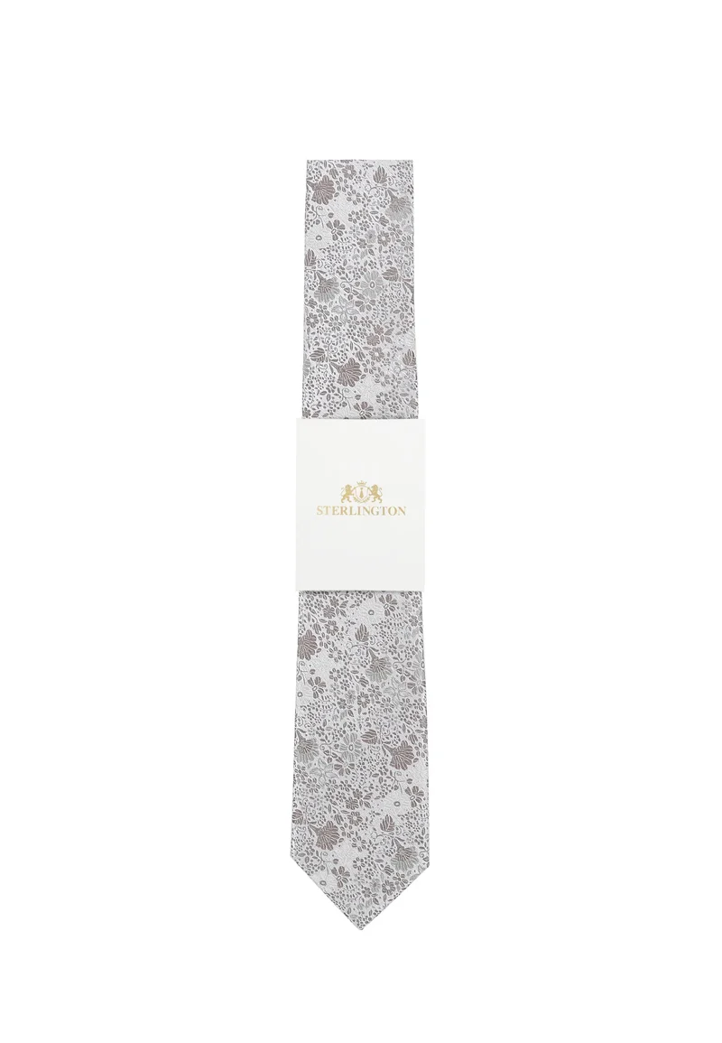 Hochzeitskrawatte Herren aus Seide – Floral