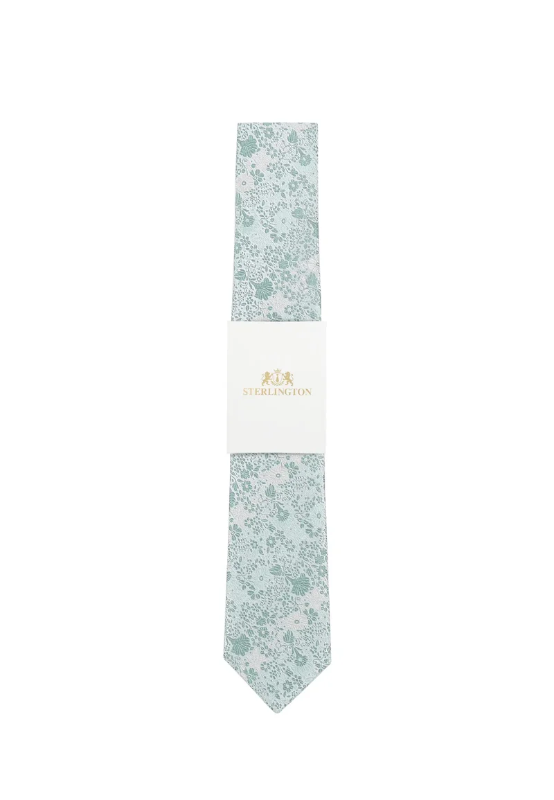 Hochzeitskrawatte Herren aus Seide – Floral