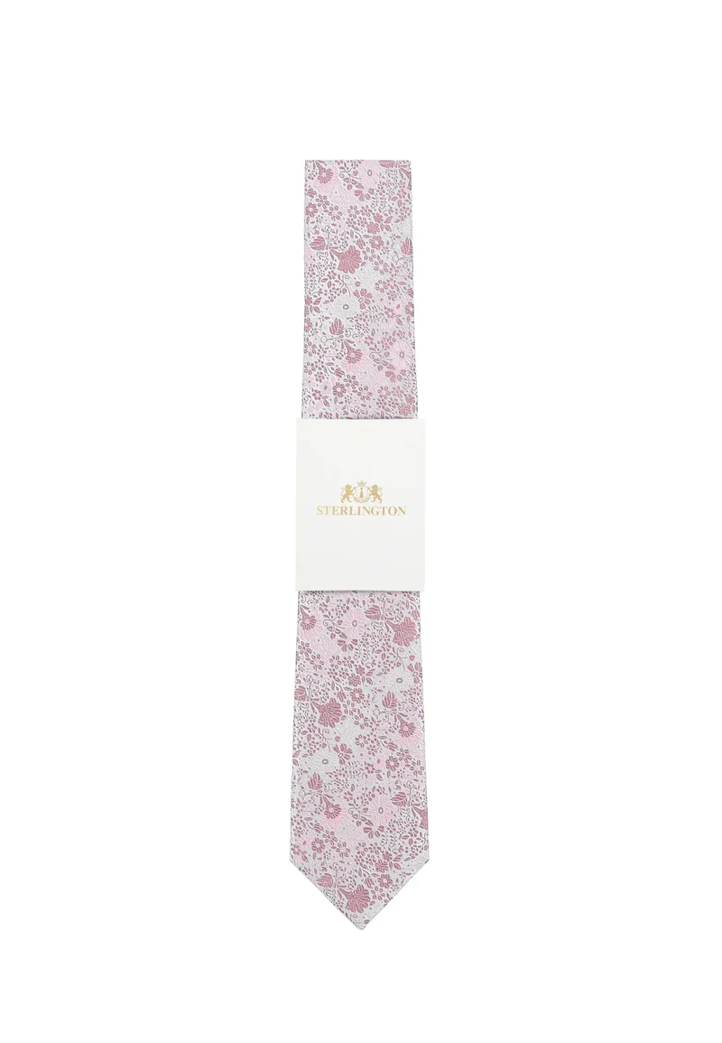 Hochzeitskrawatte Herren aus Seide – Floral