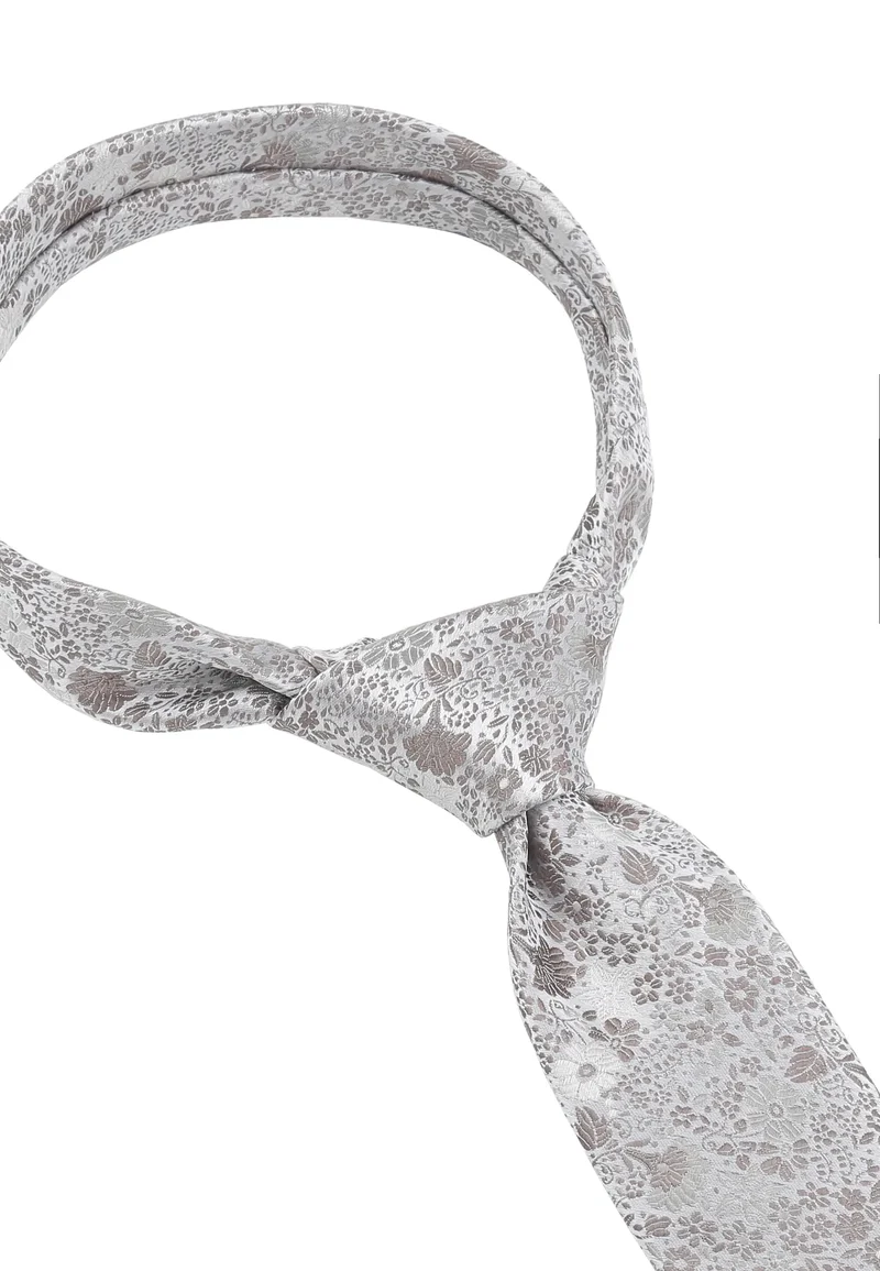 Hochzeitskrawatte Einstecktuch Set Herren aus Seide – Floral