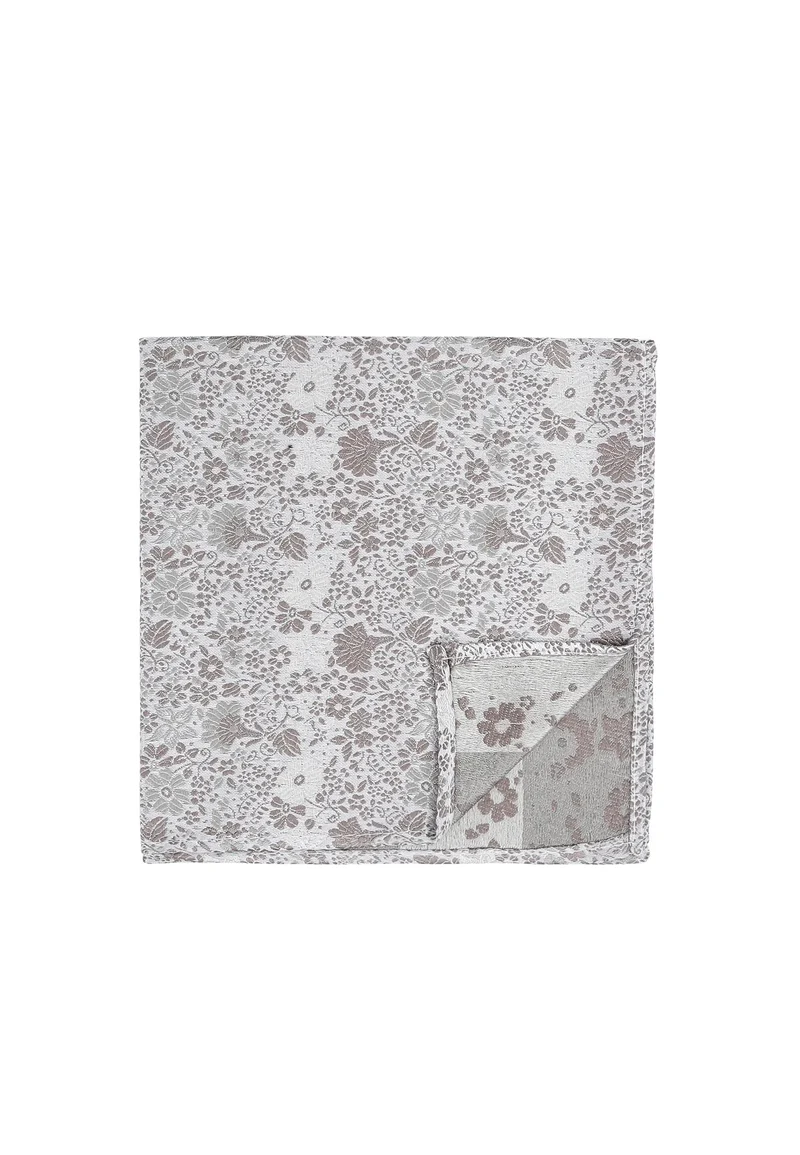 Hochzeitskrawatte Einstecktuch Set Herren aus Seide – Floral