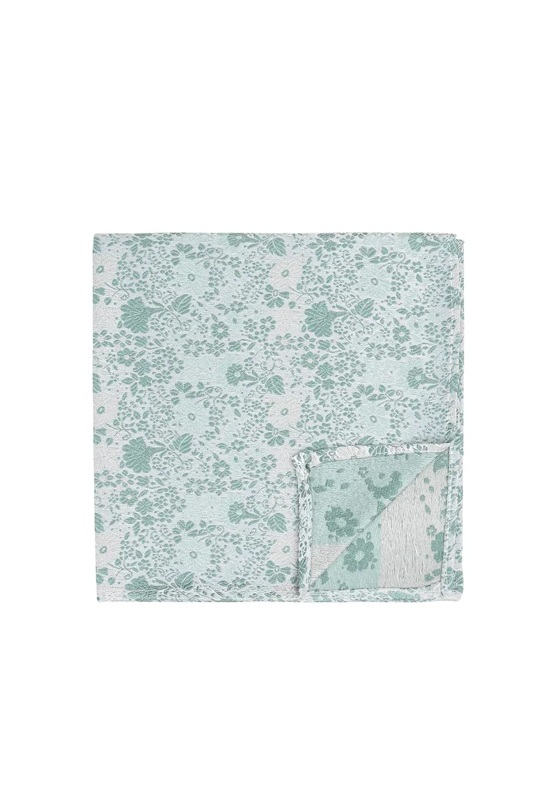 Hochzeitskrawatte Einstecktuch Set Herren aus Seide – Floral