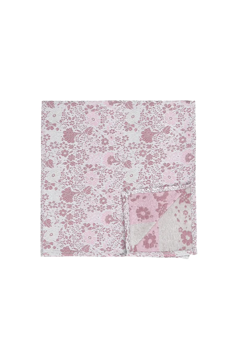 Hochzeitskrawatte Einstecktuch Set Herren aus Seide – Floral
