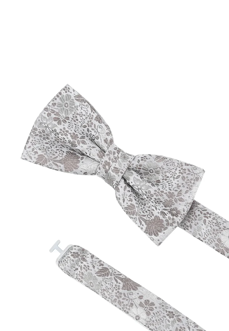 Hochzeitsfliege Einstecktuch Set Herren aus Seide – Floral