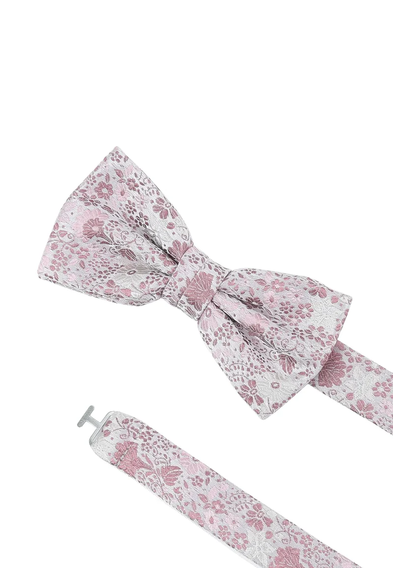 Hochzeitsfliege Einstecktuch Set Herren aus Seide – Floral