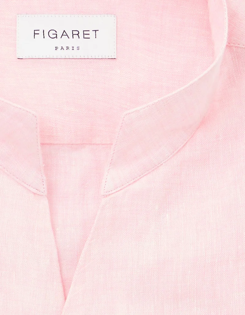Chemise Carl en lin rose clair
