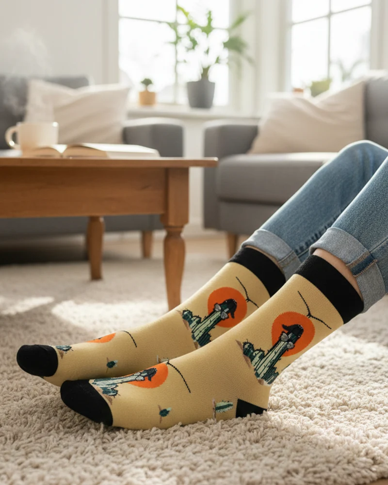 Cool Cactus Socks Desert Humor Edition