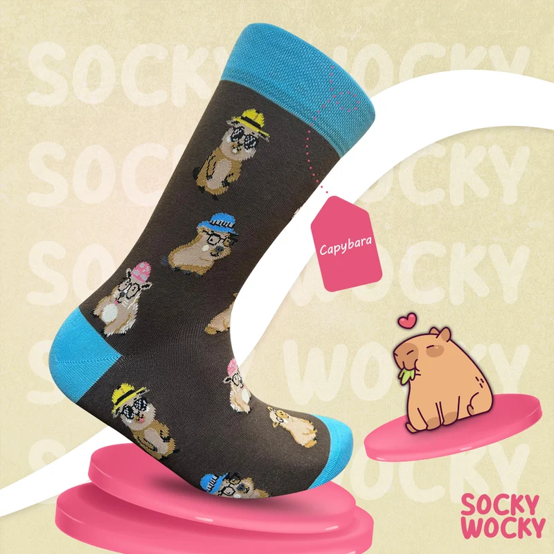 Capybara Socks Cute Exotic Animal Edition