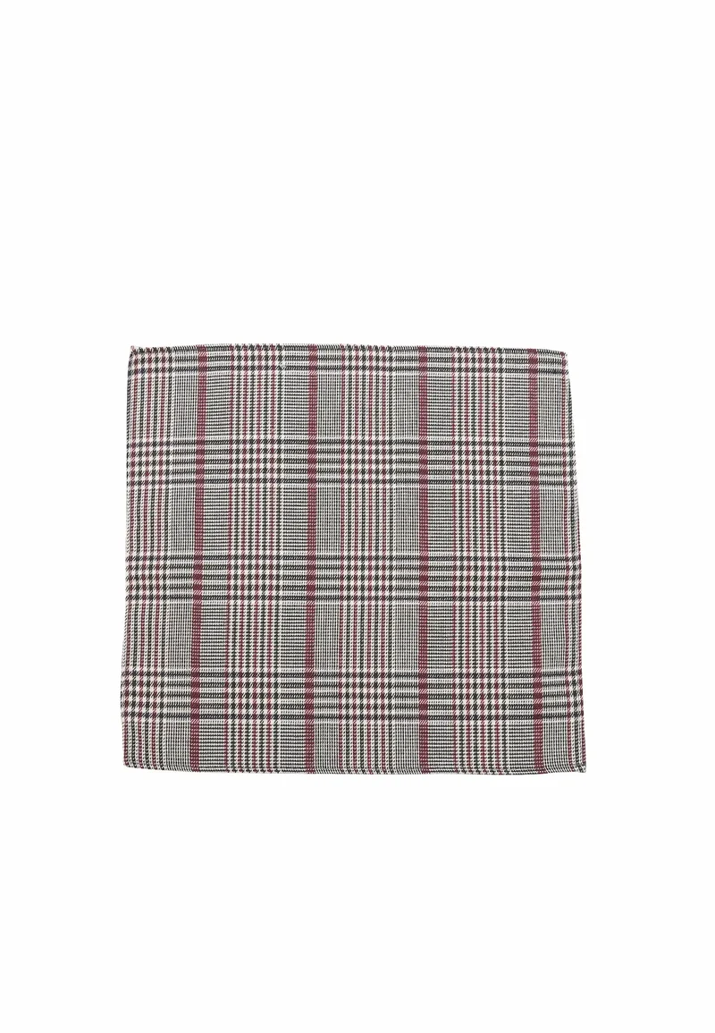 Einstecktuch Herren Glencheck - Bordeaux