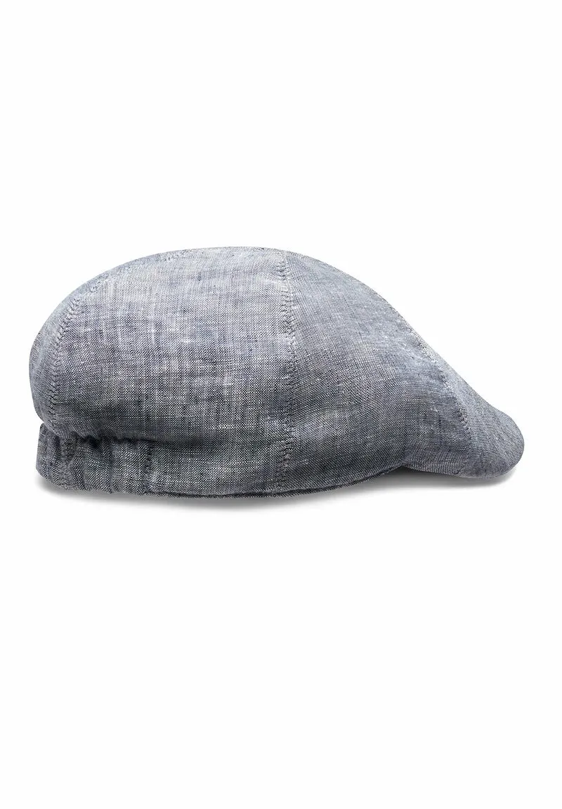 Schiebermütze Herren Leinen - Flat Cap