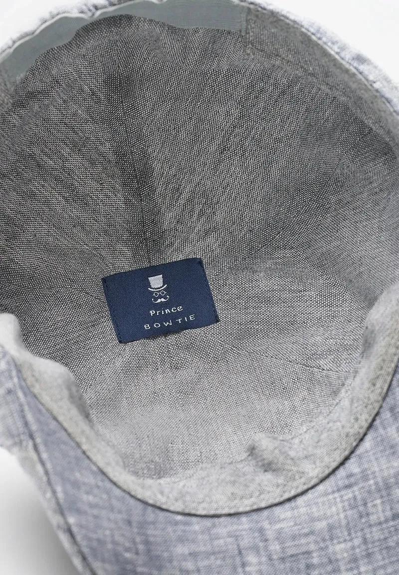 Schiebermütze Herren Leinen - Flat Cap