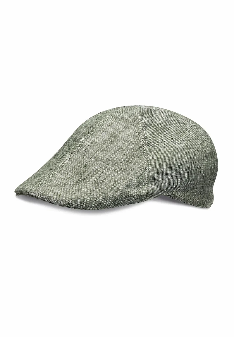 Schiebermütze Herren Leinen - Flat Cap