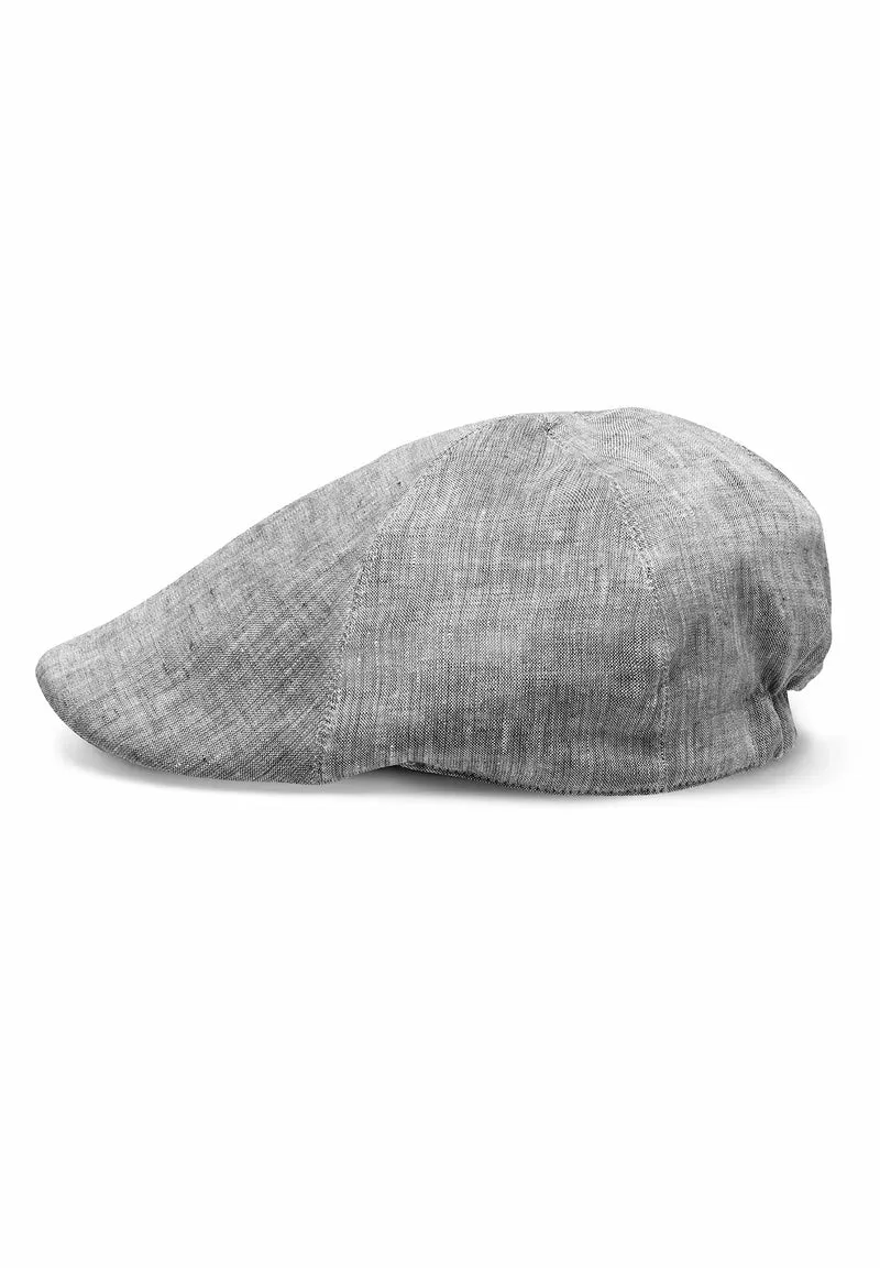 Schiebermütze Herren Leinen - Flat Cap