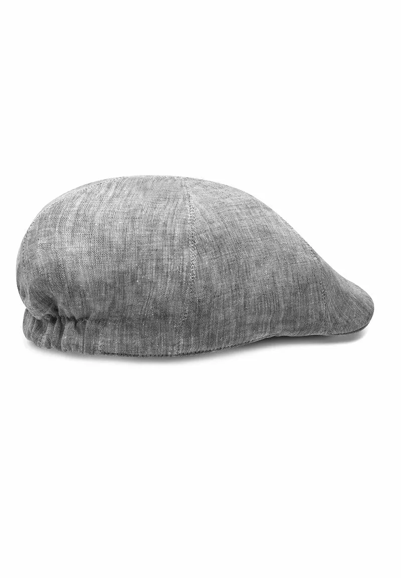 Schiebermütze Herren Leinen - Flat Cap