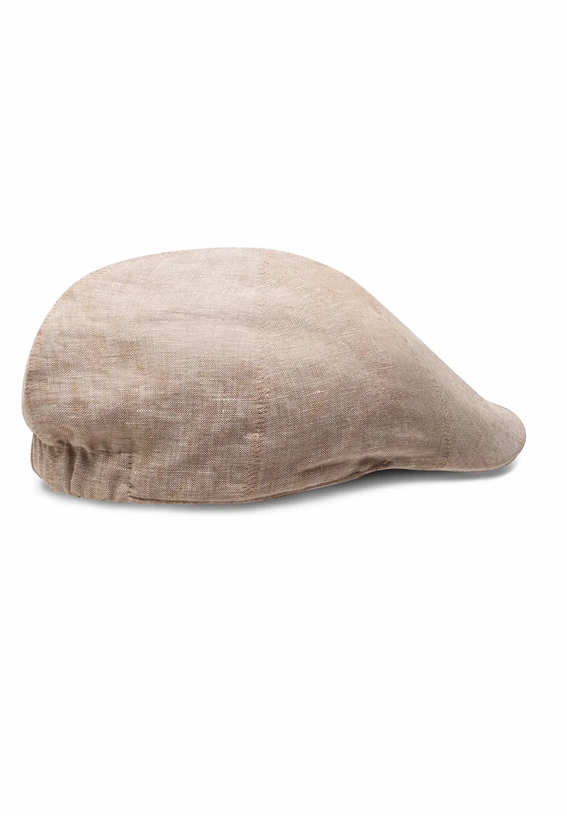 Schiebermütze Herren Leinen - Flat Cap