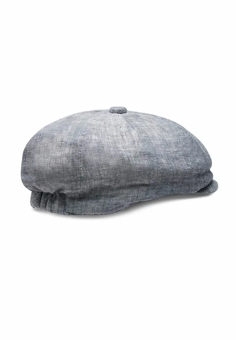 Ballonmütze Herren Leinen – Newsboy Cap