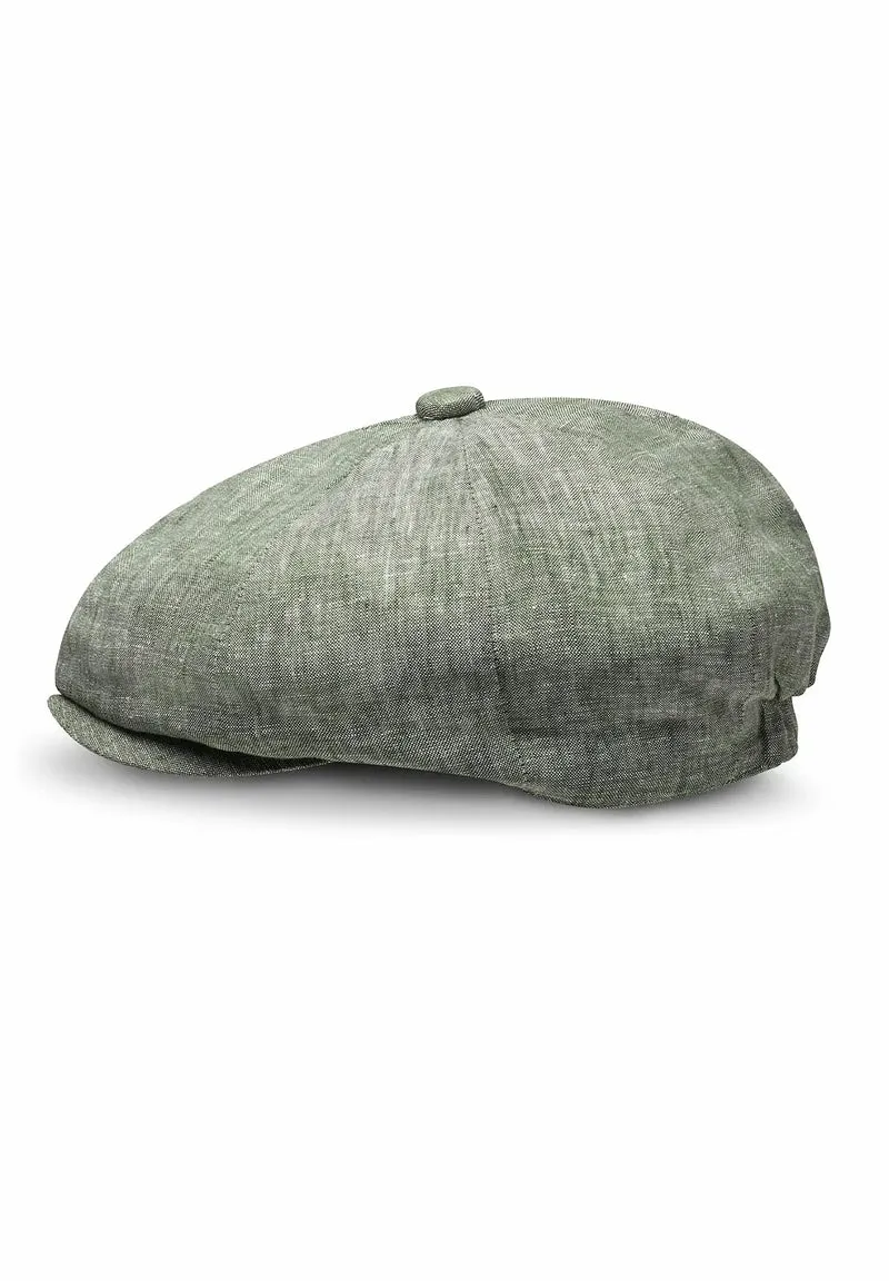 Ballonmütze Herren Leinen – Newsboy Cap