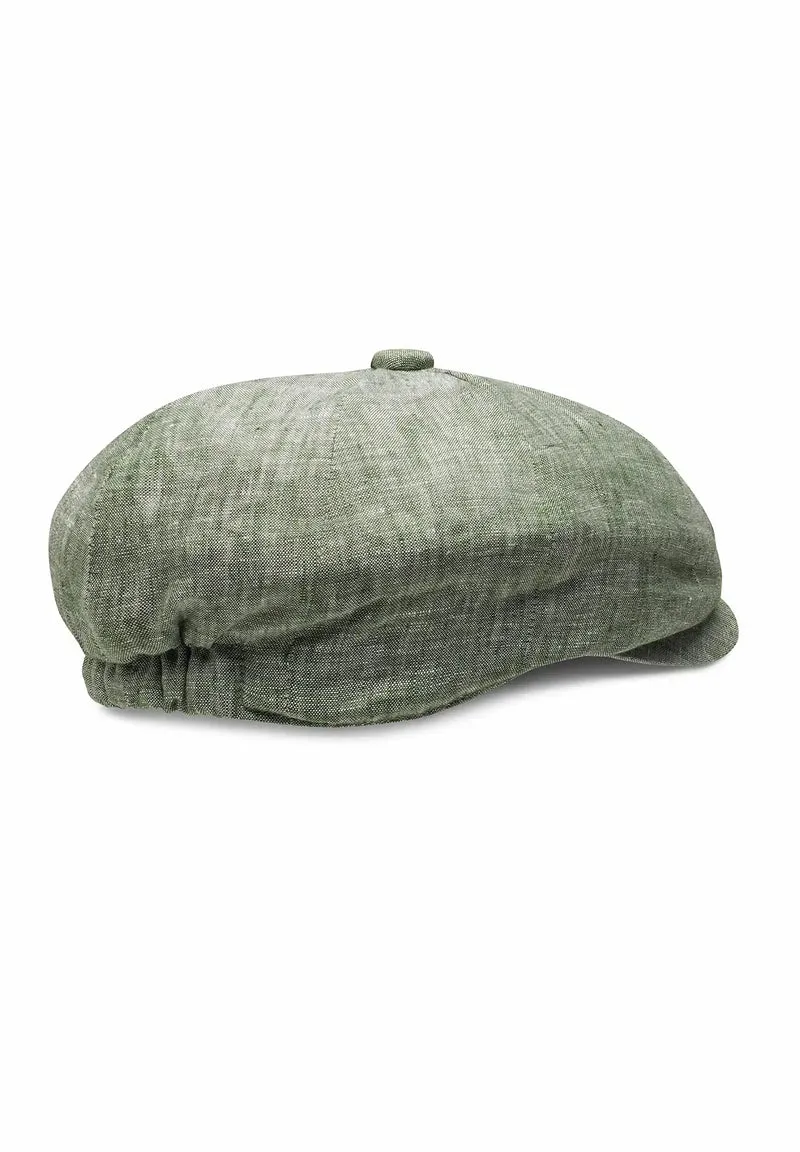 Ballonmütze Herren Leinen – Newsboy Cap