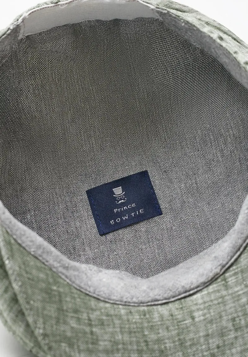 Ballonmütze Herren Leinen – Newsboy Cap