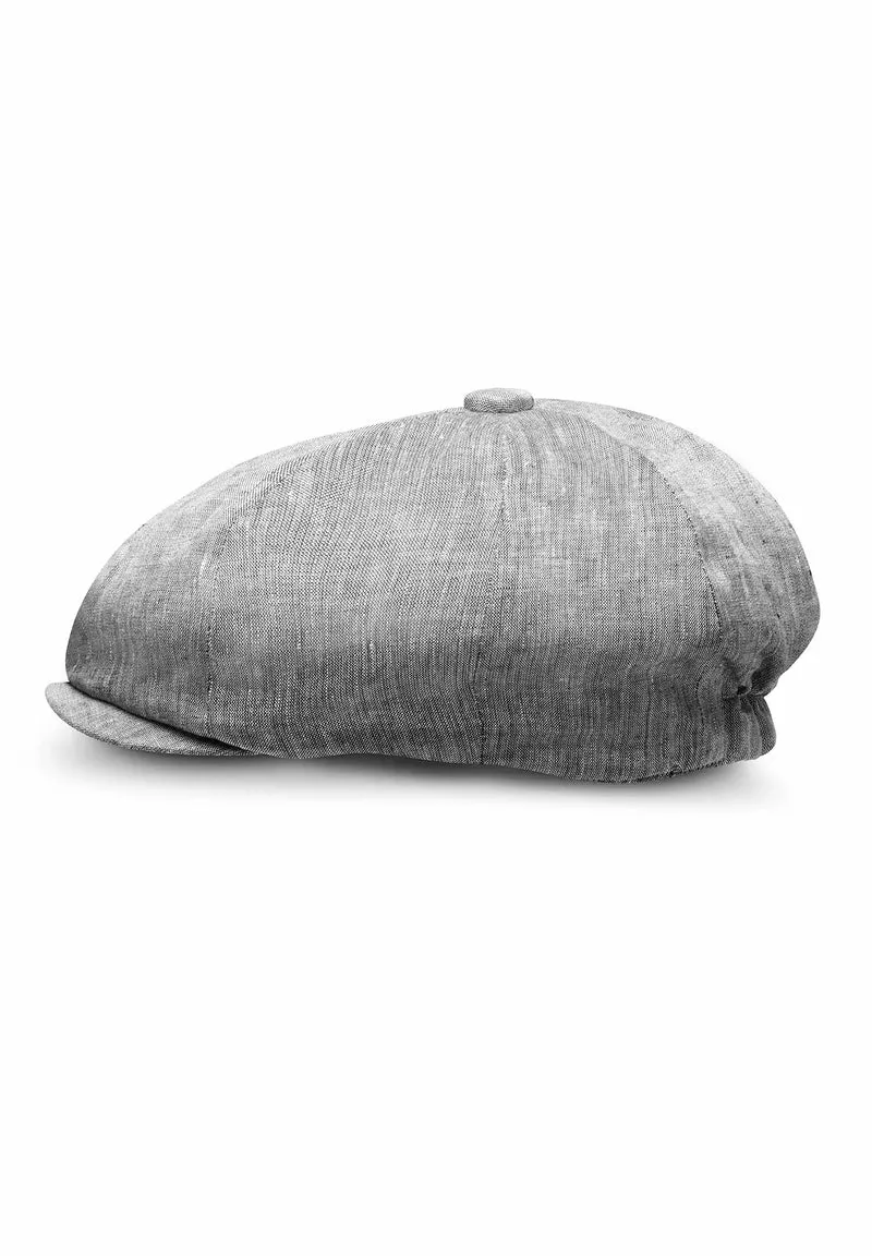 Ballonmütze Herren Leinen – Newsboy Cap