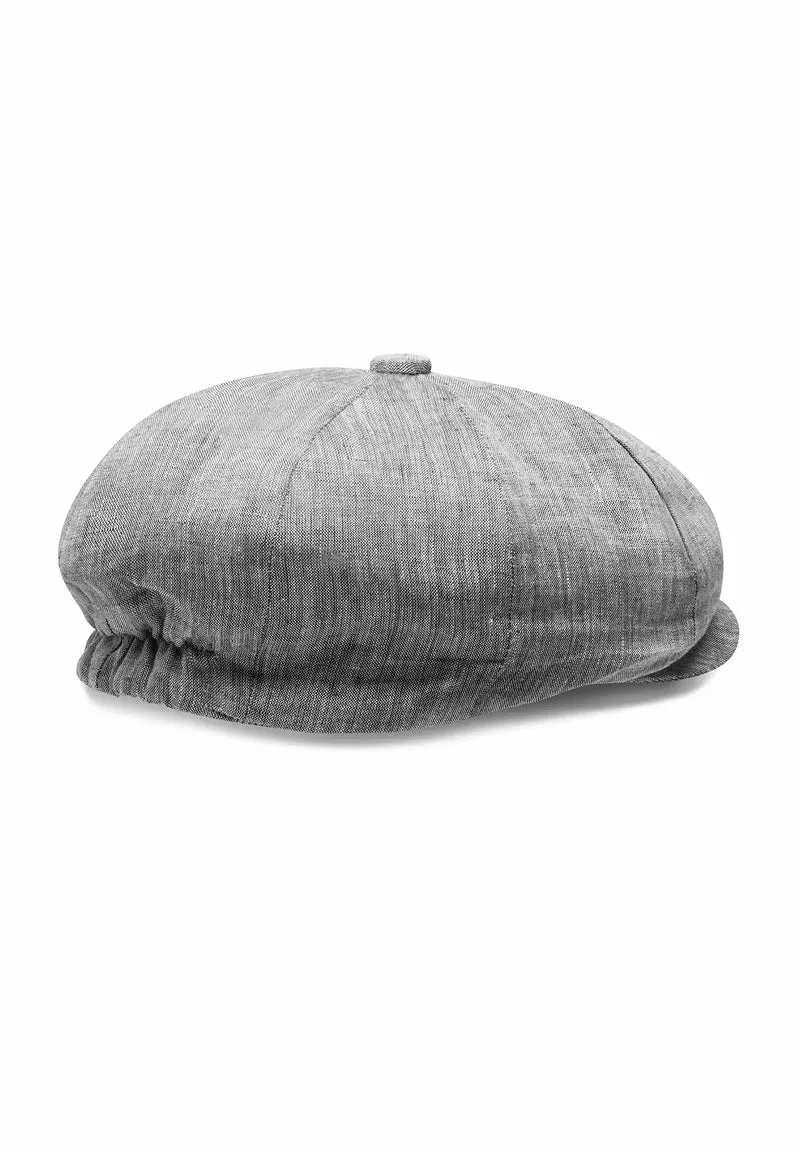 Ballonmütze Herren Leinen – Newsboy Cap