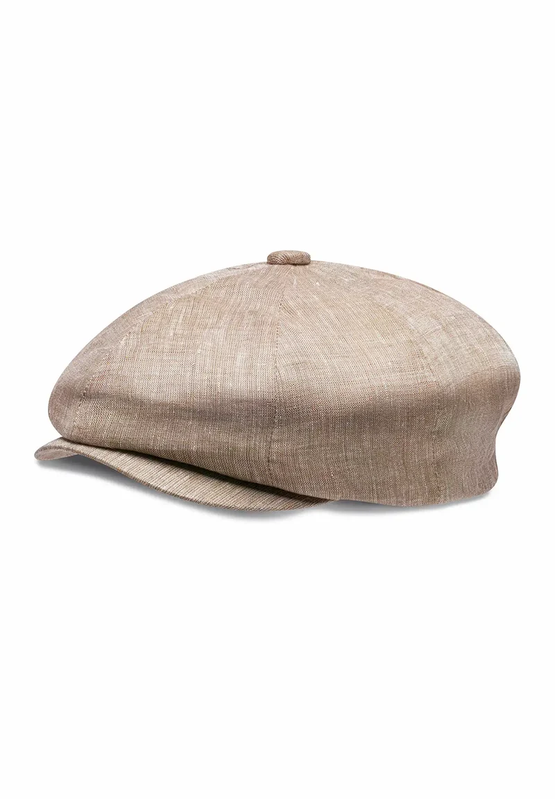 Ballonmütze Herren Leinen – Newsboy Cap