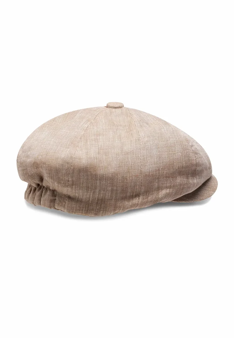 Ballonmütze Herren Leinen – Newsboy Cap