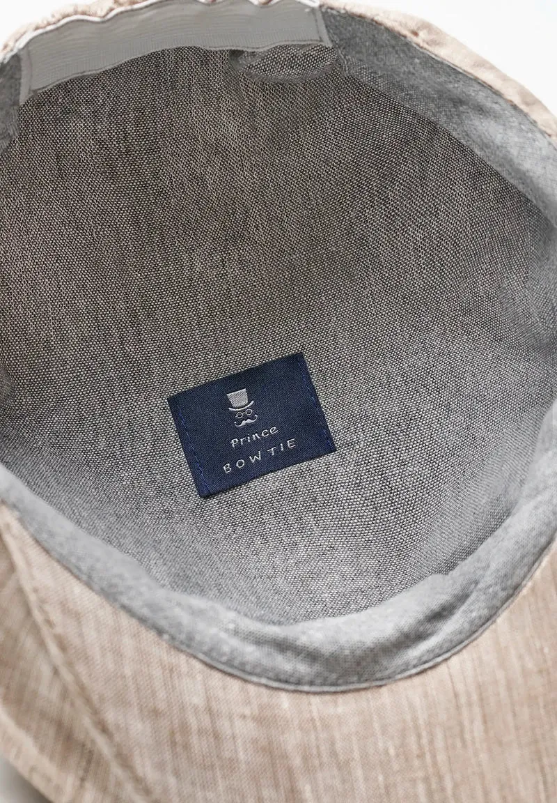 Ballonmütze Herren Leinen – Newsboy Cap