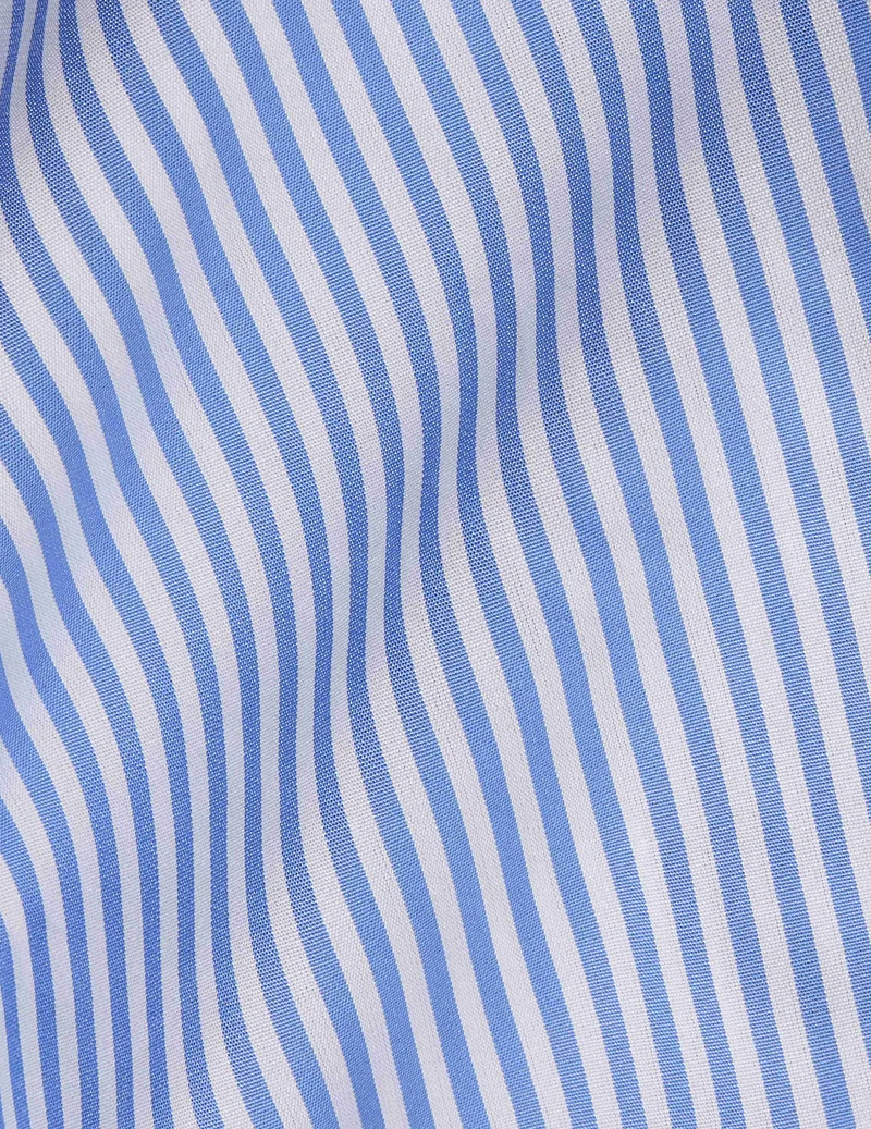Chemise Classique rayée bleue