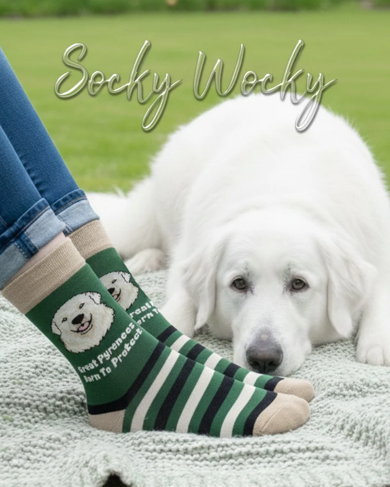 Great Pyrenees Socks Mountain Dog Series