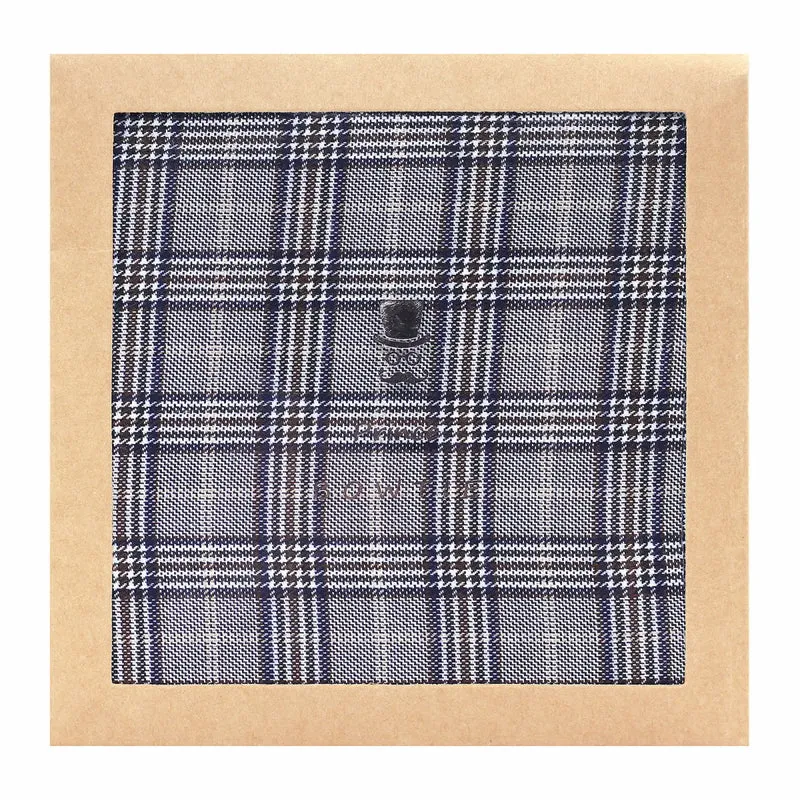 Einstecktuch Herren Glencheck - Grau