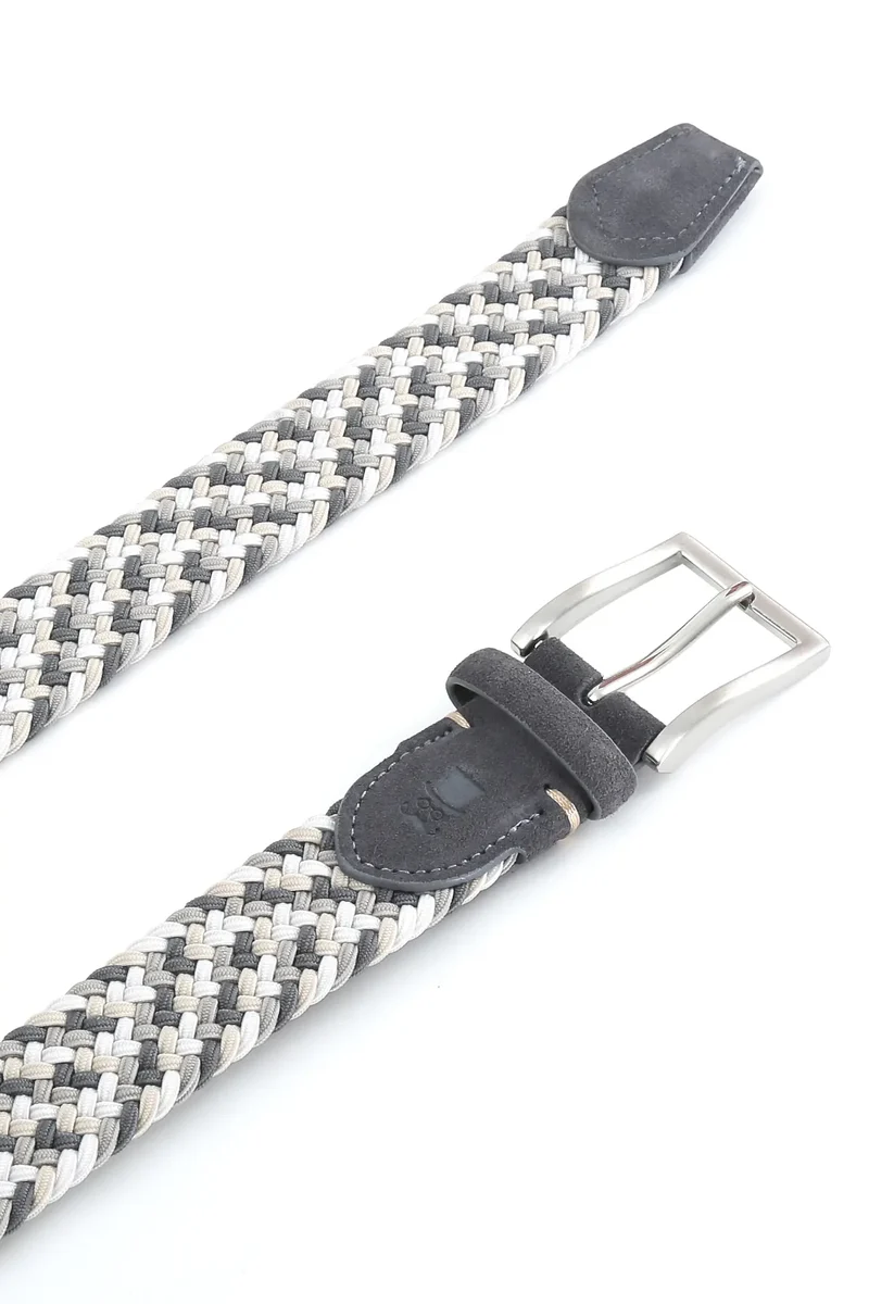 Flechtgürtel Herren elastisch - Multicolor