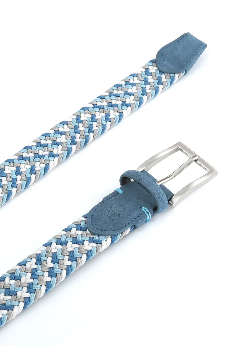 Flechtgürtel Herren elastisch - Multicolor