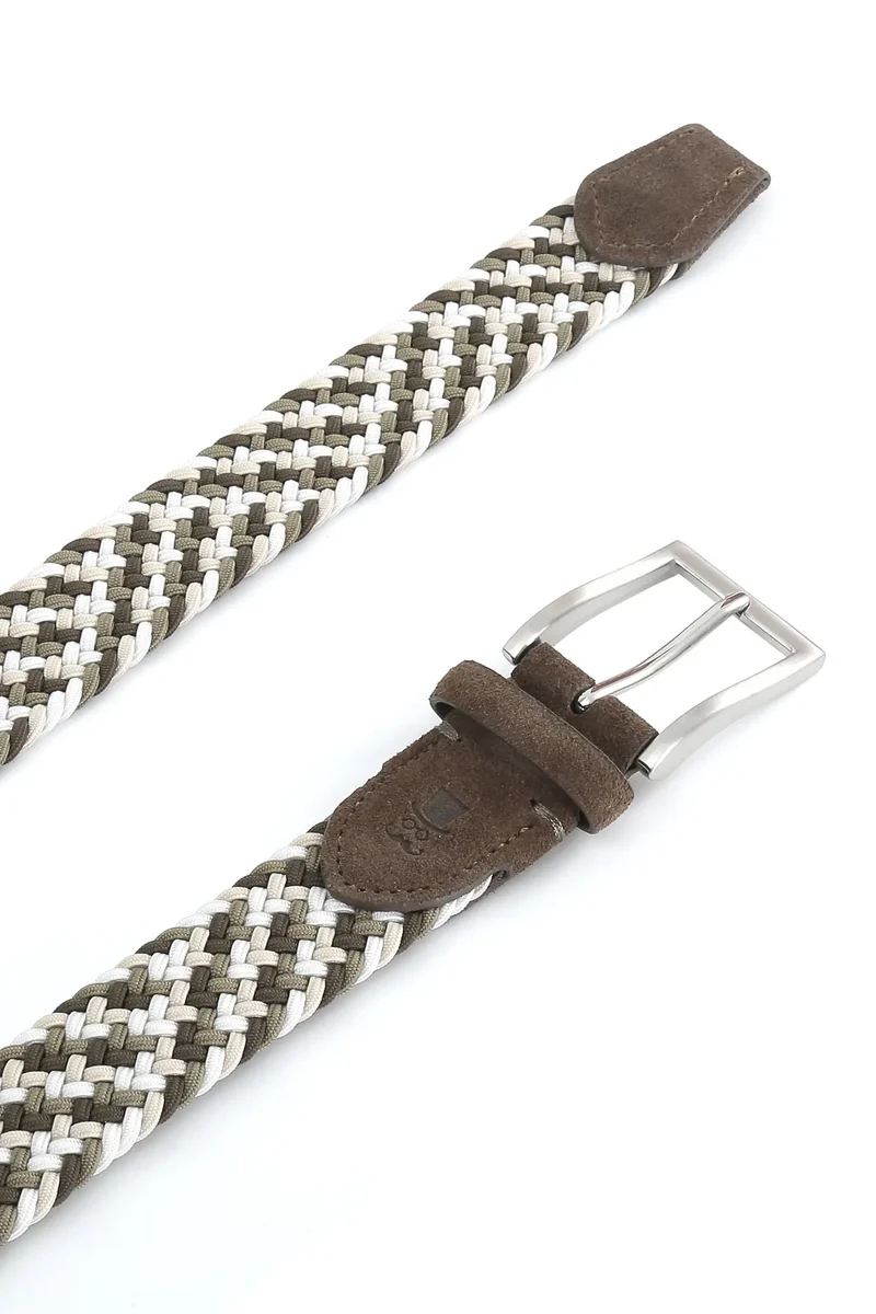 Flechtgürtel Herren elastisch - Multicolor