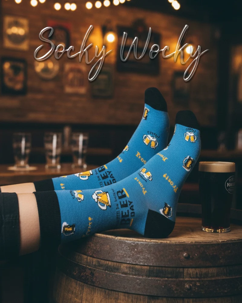 Beer Day Socks Weekend Celebration Line