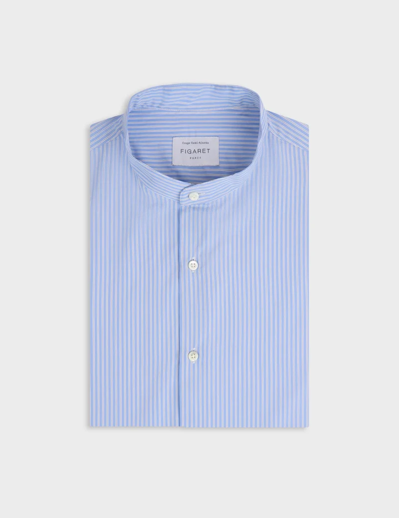 Chemise Herwin rayée bleue