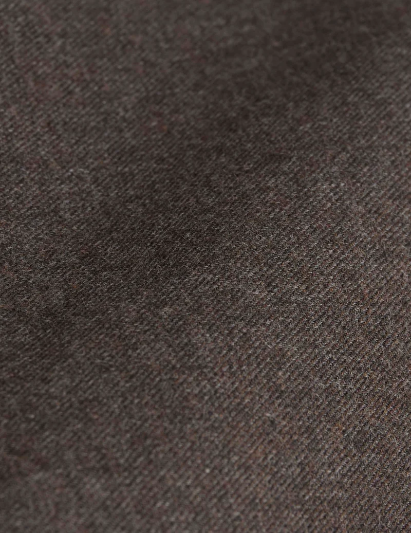 Chemise Gaspard en flanelle marron