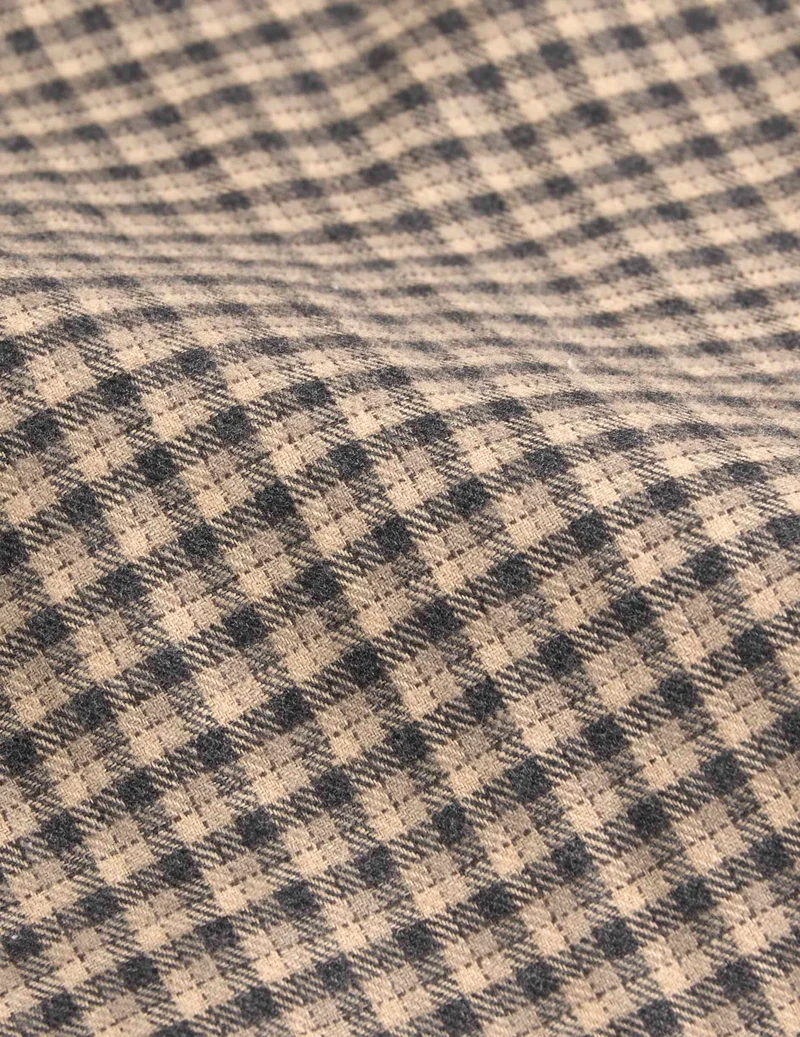 Chemise Florian en flanelle à carreaux beige