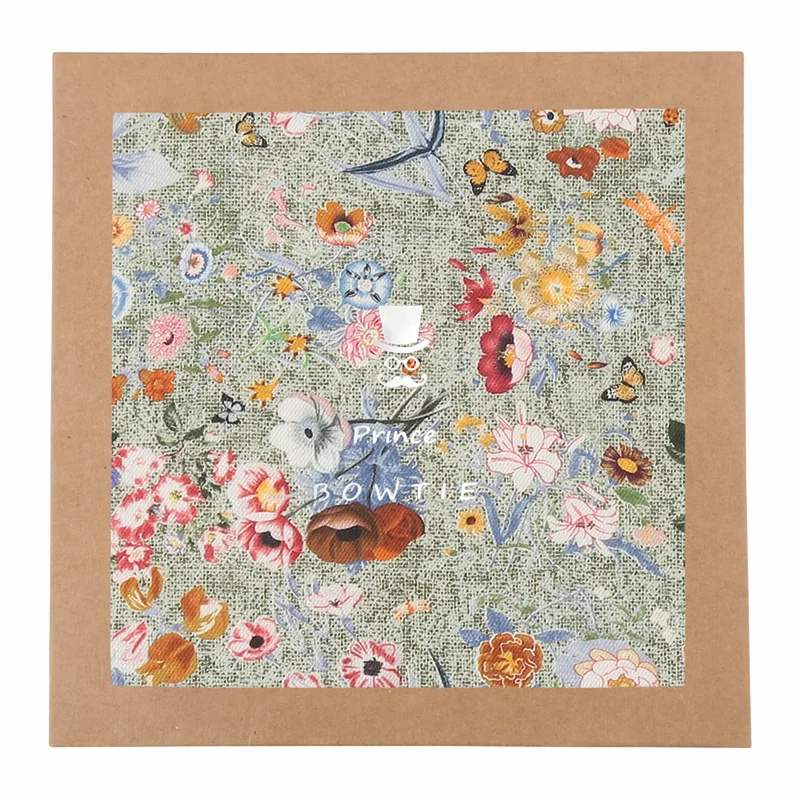 Einstecktuch Herren aus Seide & Baumwolle – Blumenmuster